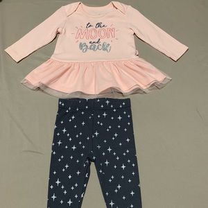Baby girl long sleeve n leggings outfit